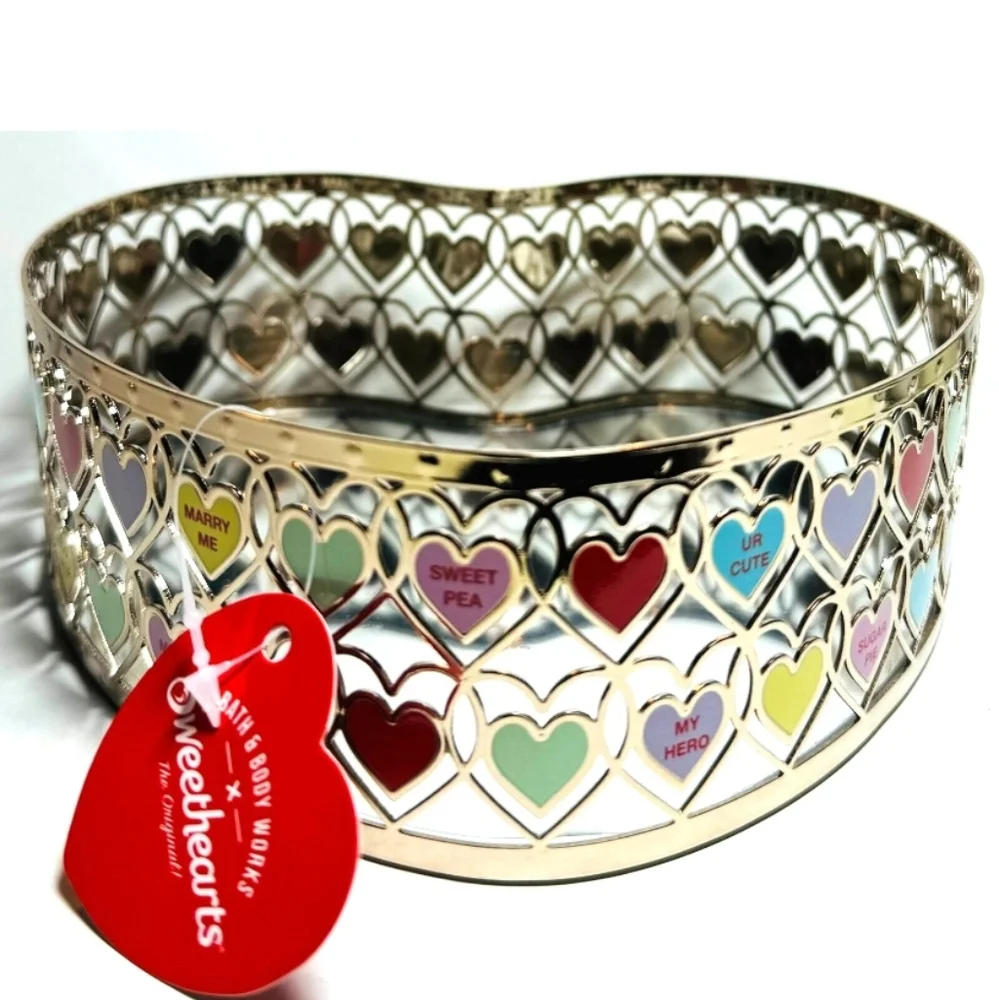 NWT Bath & Body Works Valentine's Collection Conversation Hearts Vanity Mirror